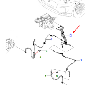 JAGUAR I-PACE X590 Modulator Brake Pipe RHD T4K16683 ORIGINAL