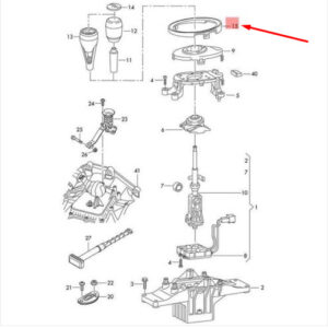 AUDI R8 42 Gearshift Lever Trim 420711115AH77 ORIGINAL