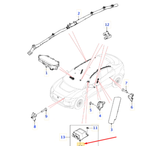 JAGUAR I-PACE X590 Restraint Control Module T4A45269 ORIGINAL