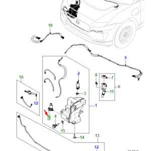 JAGUAR I-PACE X590 Headlamp Powerwash Pump T4K6019 ORIGINAL