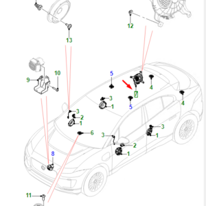 JAGUAR I-PACE X590 Subwoofer Loudspeaker T4K5907 ORIGINAL