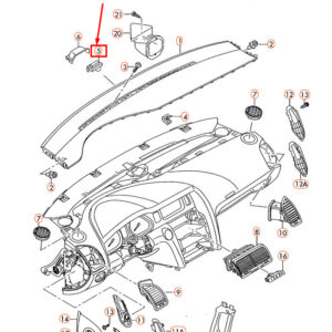 AUDI Q7 4L Front Center Soul Black Sun Sensor 4L0907539B4PK ORIGINAL