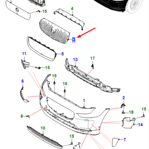 JAGUAR I-PACE X590 Radiator Grille T4K13822 ORIGINAL