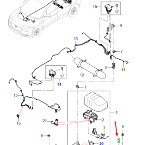 JAGUAR I-PACE X590 Left Compressor Mounting Bracket T4K4620 ORIGINAL