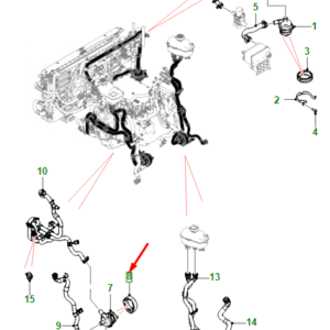 JAGUAR I-PACE X590 Rear Left Coolant Pump Isolator J9D1107 ORIGINAL