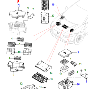 JAGUAR I-PACE X590 Right Upper Fuse Cover T4K16304 ORIGINAL