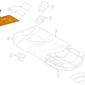 AUDI A5 S5 8T Rear Seat Storage Tray 8T08850796PS ORIGINAL