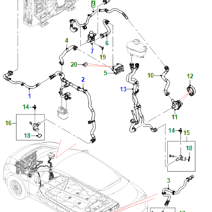 JAGUAR I-PACE X590 Hose To Valve Inlet Hose T4K4814 ORIGINAL