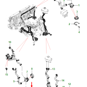 JAGUAR I-PACE X590 Rear Left Pump Mounting Bracket T4K1200 ORIGINAL