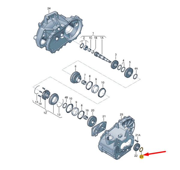 AUDI A3 8V Gear Housing 1 Set Circlips 085398008 ORIGINAL - Image 2