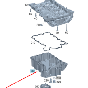 MERCEDES-BENZ CLA C118 Oil Pan A6540101614 ORIGINAL