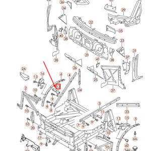 AUDI R8 42 Rear Right Bracket For Headlamps 420805324A ORIGINAL