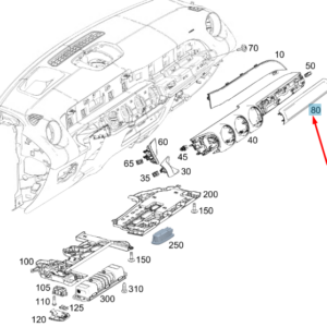 MB GLB X247 Dashboard Left Lower Trim Molding RHD A2476800004 NEW GEUINE