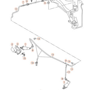 AUDI Q5 8R Right Headlight Washer Cover Cap 8R0955276EGRU ORIGINAL