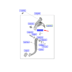 HYUNDAI i20 MK3 Clutch Pedal Return Spring 328151R100 ORIGINAL