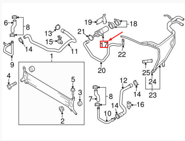 AUDI Q7 4L Engine Additional Water Pump 7P0965561C ORIGINAL - Image 2