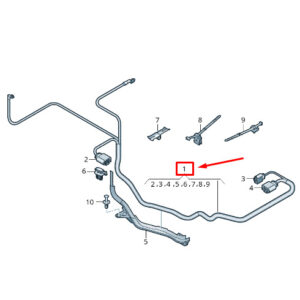 AUDI RS3 Power Steering Wiring Set RHD 3Q2971111AM ORIGINAL