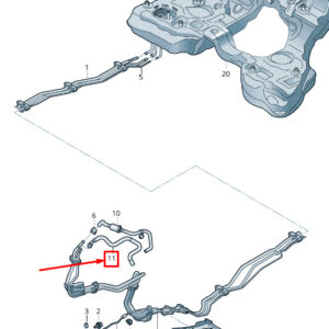 AUDI A6 4A C8 Fuel Supply Line 4K0201215AC ORIGINAL