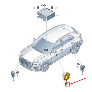 AUDI Q4 E-TRON Front Door Impact Sensor 85E959354 ORIGINAL