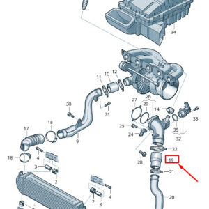 AUDI RSQ3 8U Engine Pressure Hose 8J0145746 ORIGINAL