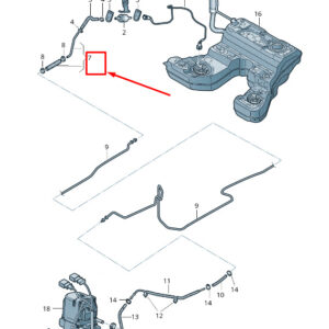 AUDI A6 Allroad 4G Fuel Line 4G0261191K ORIGINAL