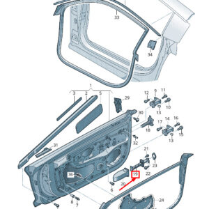 AUDI R8 4S Door Catch 4S0837249 ORIGINAL