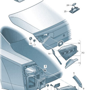 AUDI A8 4H Rear Left Tail Light Cover 4H0945221 ORIGINAL