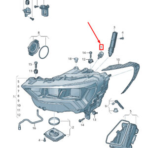 AUDI Q3 F3 Headlight Range Control Motor 83A941295 ORIGINAL