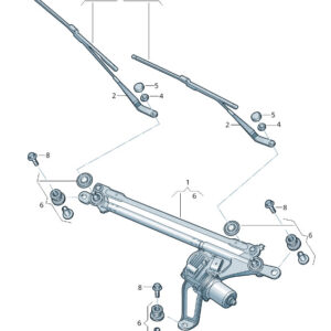 AUDI A8 4N Front Wiper Blades Set LHD 4N1998002 ORIGINAL