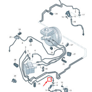 AUDI Q8 4M Front Left Brake Hose 4M0614723F ORIGINAL