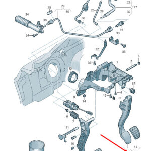 AUDI A4 Avant B8 Brake Pedal 8K1721140D ORIGINAL