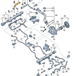 AUDI A8 D5 Fuel Return Line 059130296AP ORIGINAL