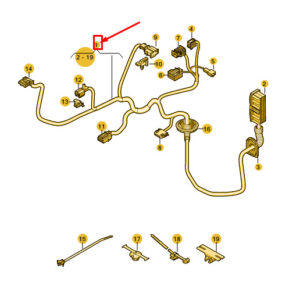 AUDI Q4 E-TRON Rear Left Door Wiring Set 89A970403 ORIGINAL