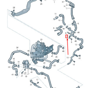 AUDI A6 C8 Engine Coolant Pipe 4K0819377AA ORIGINAL