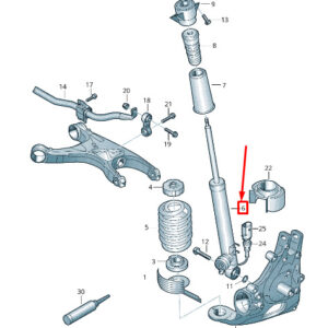 AUDI A4 Avant B8 Rear Left Shock Absorber 8K0513035AK ORIGINAL