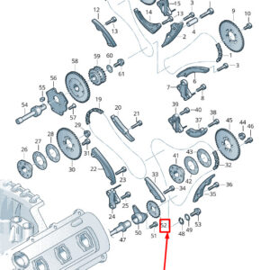 AUDI Q7 4L Engine Timing Chain Sprocket 05A109570 ORIGINAL