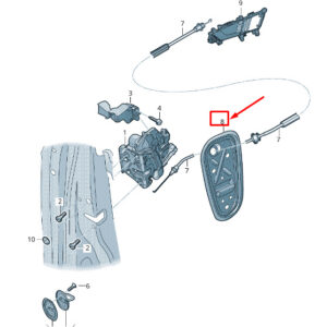 AUDI Q5 FY Front Left Door Inner Panel Cover 80A837915 ORIGINAL