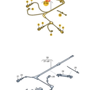AUDI Q4 E-TRON Front Left Speed Sensor Wiring Harness 1EA927903BD ORIGINAL