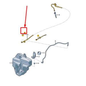AUDI E-TRON GT Washer System Hose 4J3827861B ORIGINAL