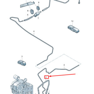 AUDI A6 C6 Fuel Pipe 4F0261191A ORIGINAL