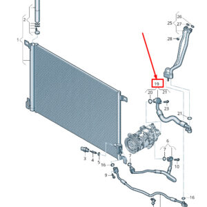 AUDI A6 C8 A/C Refrigerant Line 4K0816743BN ORIGINAL