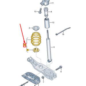 AUDI Q4 E-Tron Rear Coil Spring 1EA511103FF ORIGINAL