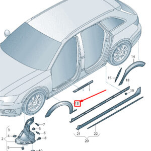 AUDI A4 Avant B9 Front Left Fender Flare 8W9853717BGRU ORIGINAL