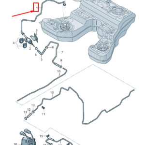 AUDI A8 4N Fuel Line 4N0261238A ORIGINAL