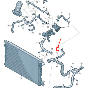 AUDI A6 C8 Coolant Hose With Quick Release Coupling 4K0122060 ORIGINAL