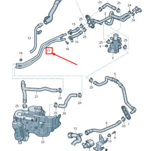 AUDI Q5 FY Engine Coolant Pipe 80A265235AE ORIGINAL