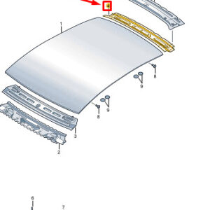 AUDI E-TRON GT Rear Lower Roof Cross Member 9J1817575Y ORIGINAL
