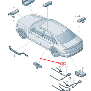 AUDI A8 4N Tailgate Opening Sensor Line 4N0962239 ORIGINAL