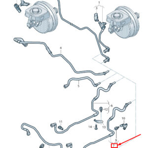 AUDI A6 C8 Brake Vacuum Pipe 4K0611931AH ORIGINAL