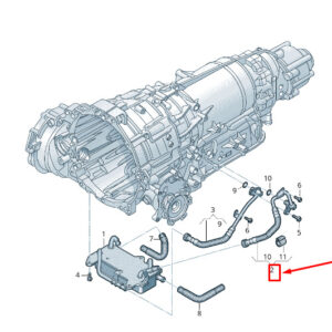 AUDI Q7 4M Gearbox Oil Pressure Return Line 4M0317817K ORIGINAL